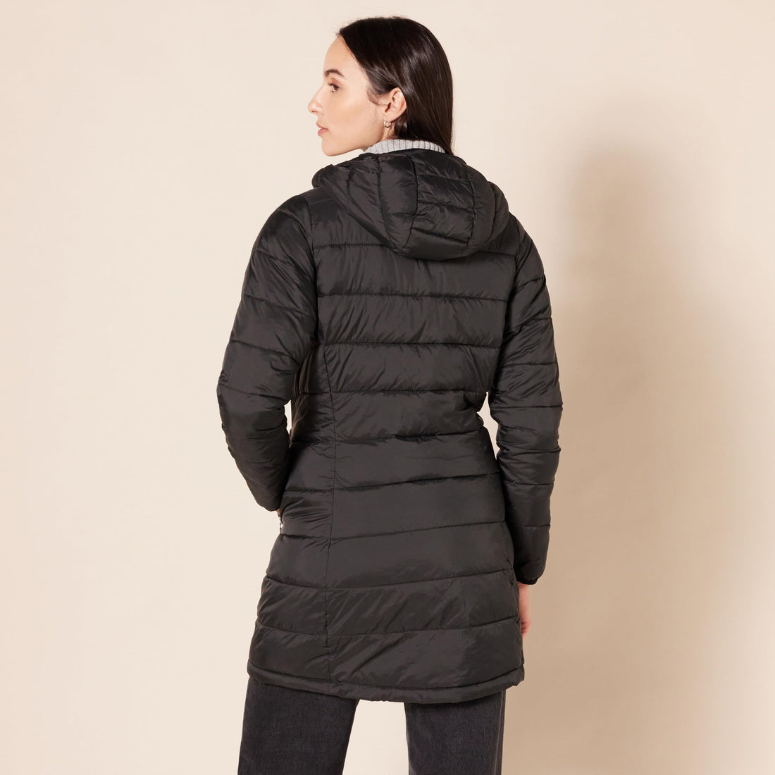 Women’s Lightweight Packable Hooded Puffer Coat – Water-Resistant