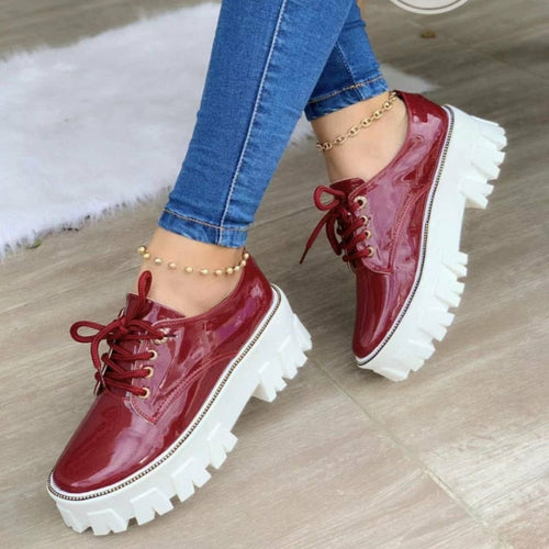 Trendy Thick-Sole Platform Oxford Shoes for Women