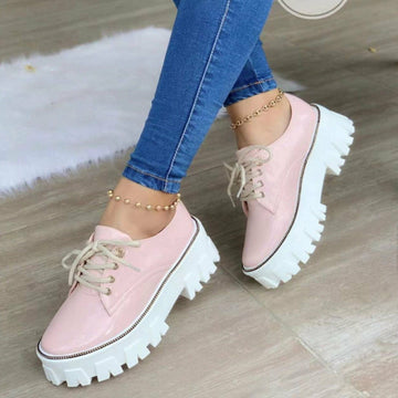 Trendy Thick-Sole Platform Oxford Shoes for Women