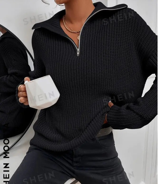 Wool Blend Zippered Suit Set